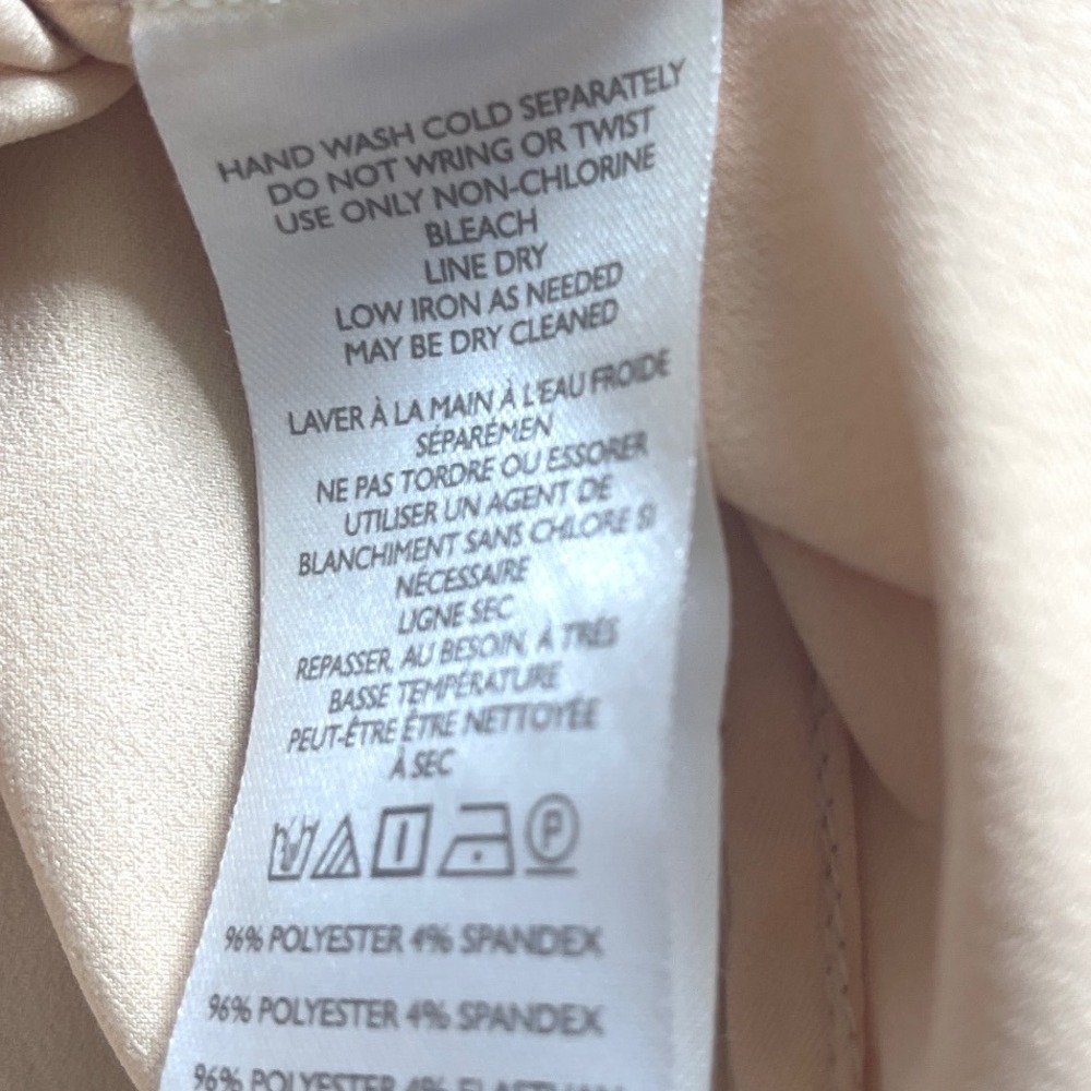 Anthropologie Off-The-Shoulder Wrap Collared Silky Button Front Shirt xxs - Picture 9 of 10